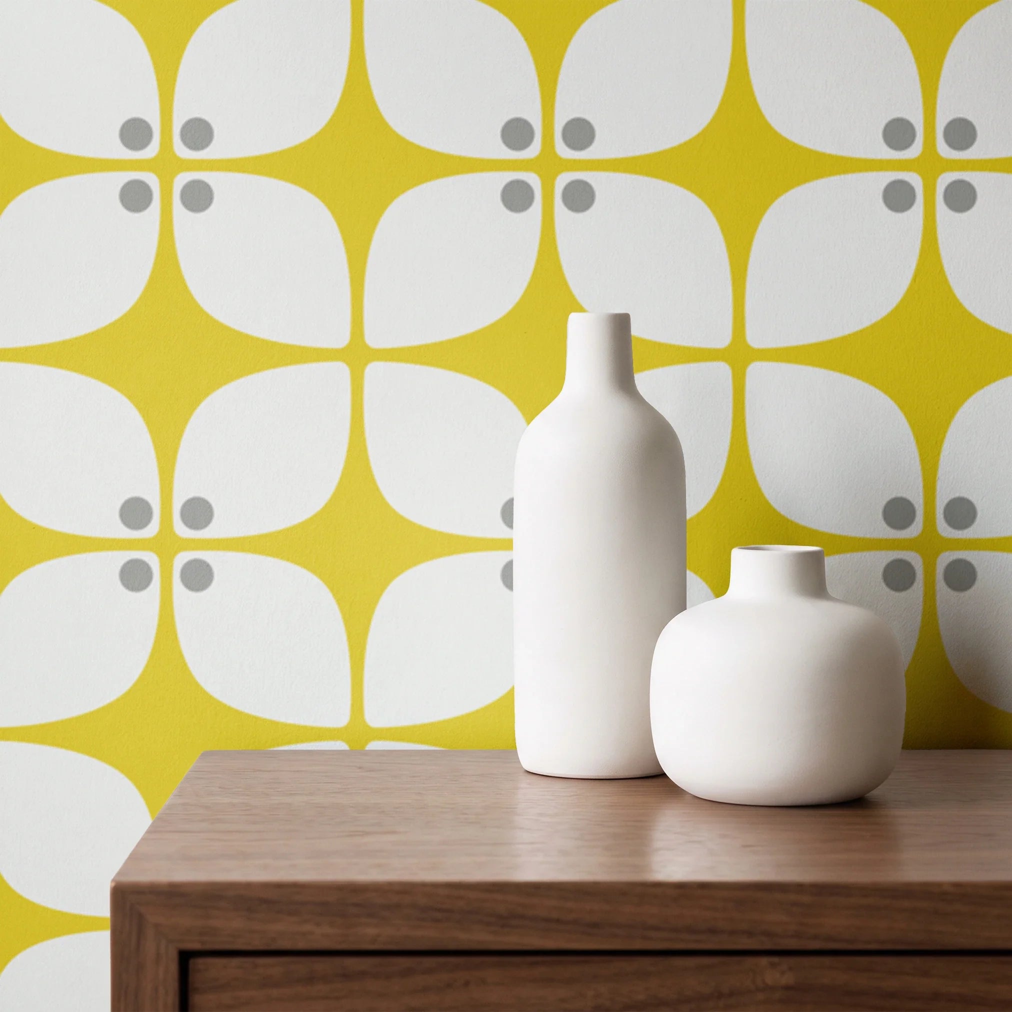 Square Mod, Yellow Wallpaper