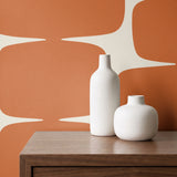 Atomic Bricks, Persimmon Wallpaper