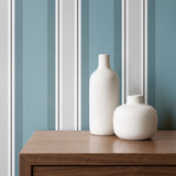 Mod Stripes, Dove Wallpaper