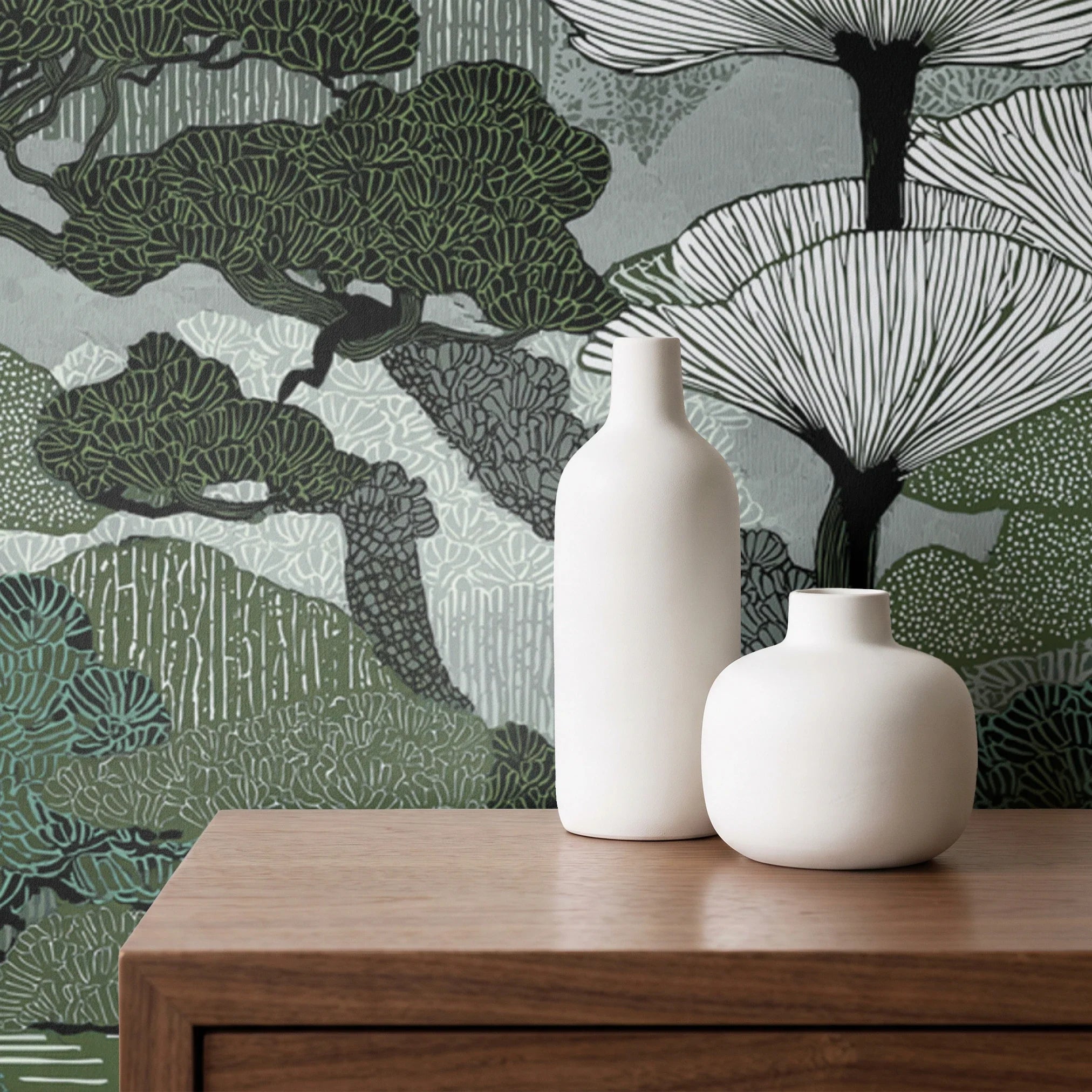 Twilight Grove, Moss Wallpaper