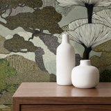 Twilight Grove, Olive Wallpaper