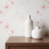 Retro Starburst, Petal Wallpaper