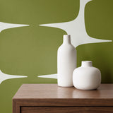 Atomic Bricks, Olive Wallpaper