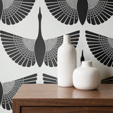 Egret of Joy, Onyx Wallpaper