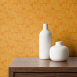 Interlock, Burnt Orange Wallpaper
