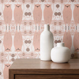 Owl Assembly, Petal Wallpaper