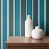 Mod Stripes, Pacific Wallpaper