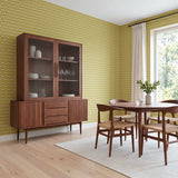 Geometric Martini Mod, Chartreuse Wallpaper