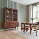 Mod Stripes, Dove Wallpaper
