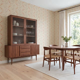 Retro Starburst, Ivory Wallpaper