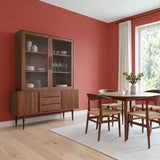 Interlock, Dusty Rose Wallpaper