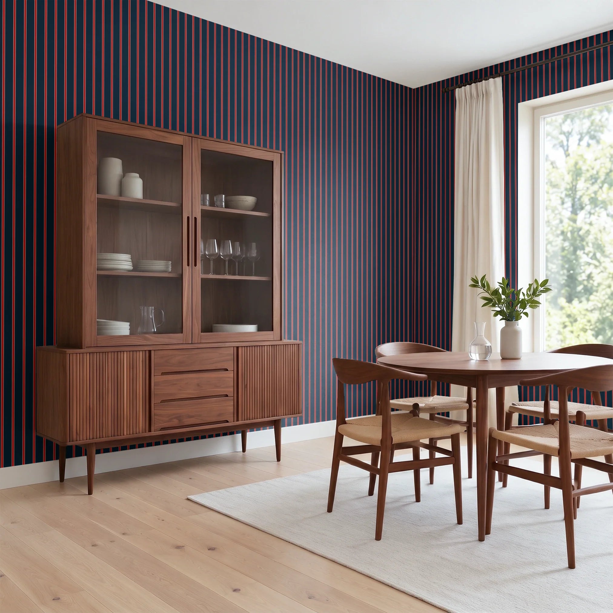 Mod Stripes, Regiment Wallpaper