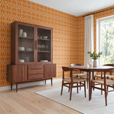 Owl Assembly, Saffron Wallpaper