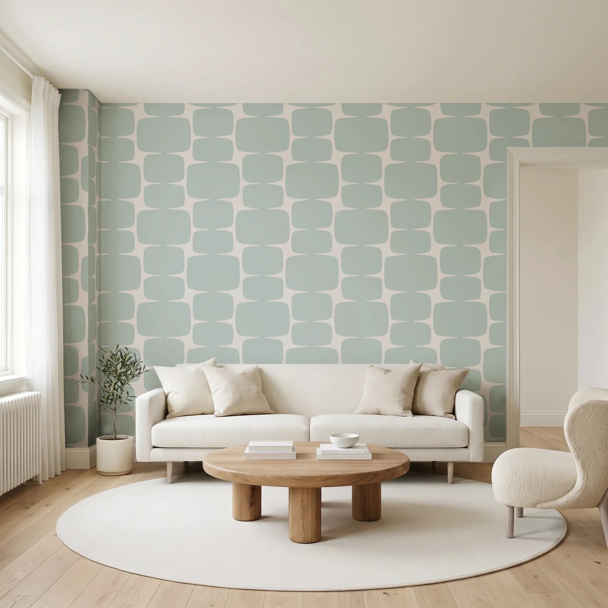 Atomic Bricks, Mint Wallpaper