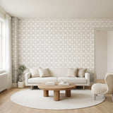 Square Mod, Ivory Wallpaper