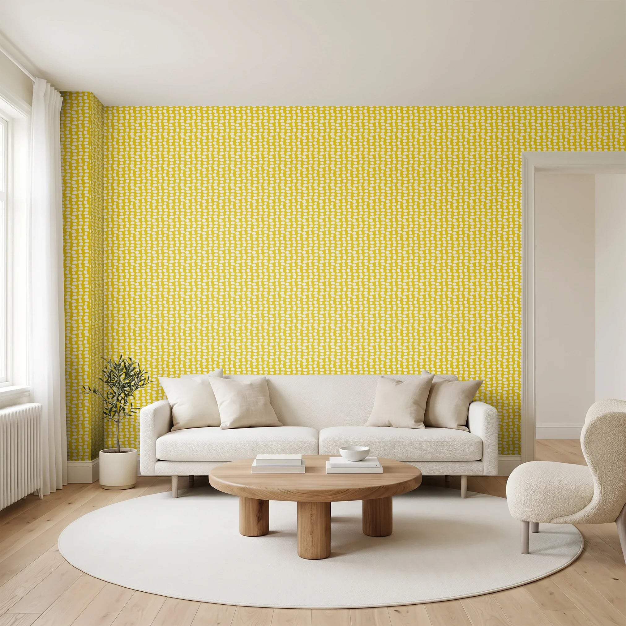 Atomic Stack, Mustard Wallpaper