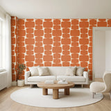 Atomic Bricks, Persimmon Wallpaper