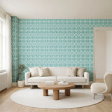 Owl Assembly, Mint Wallpaper