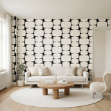 Atomic Bricks,  Ivory Wallpaper