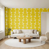Atomic Bricks, Mustard Wallpaper