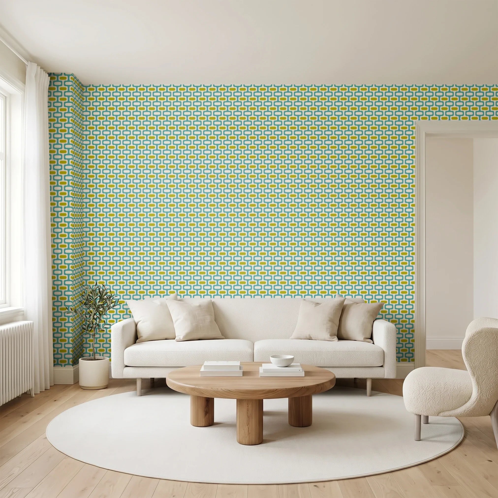 Mod Waves, Los Feliz Wallpaper