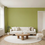Mod Stripes, Avocado Wallpaper