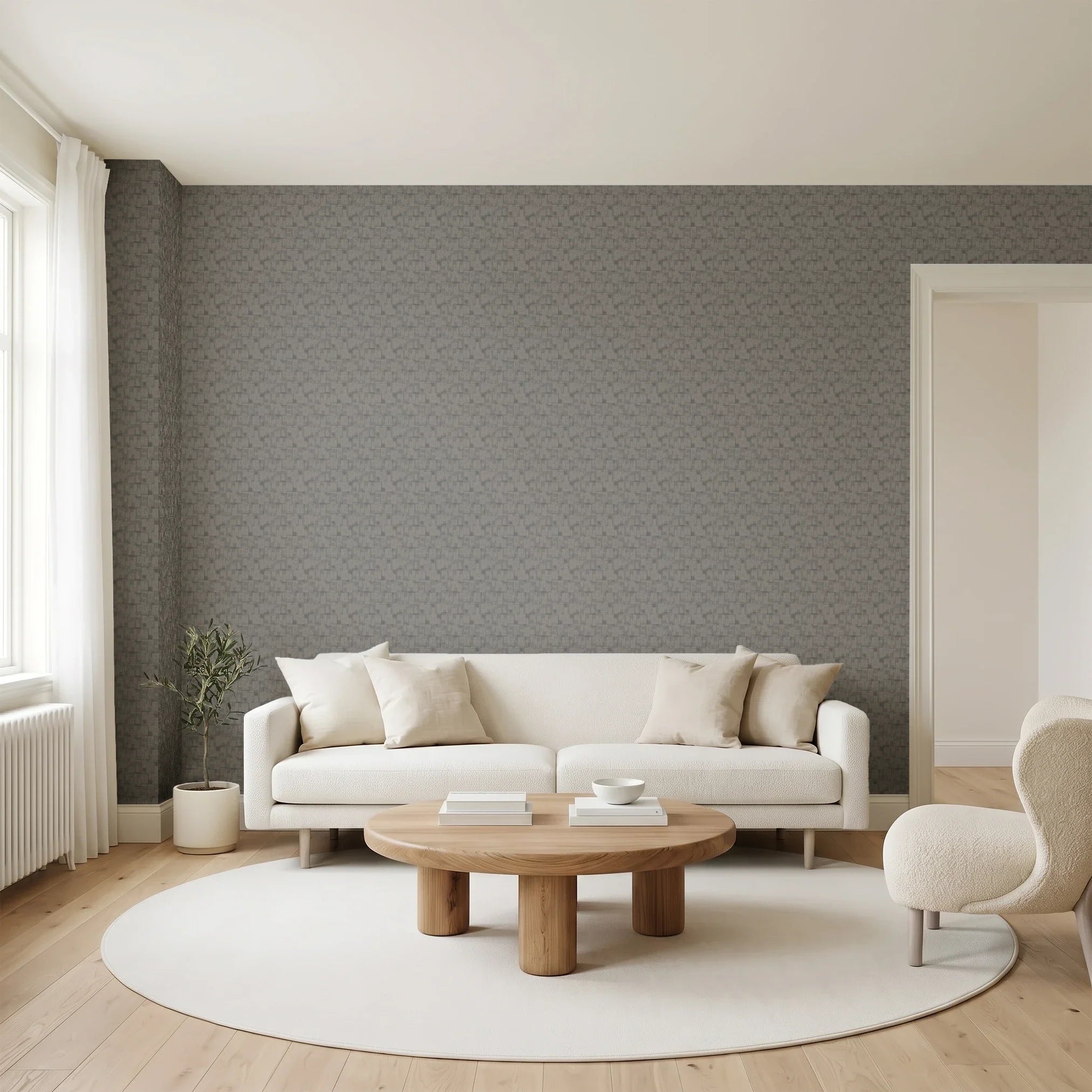 Interlock, Gray Wallpaper