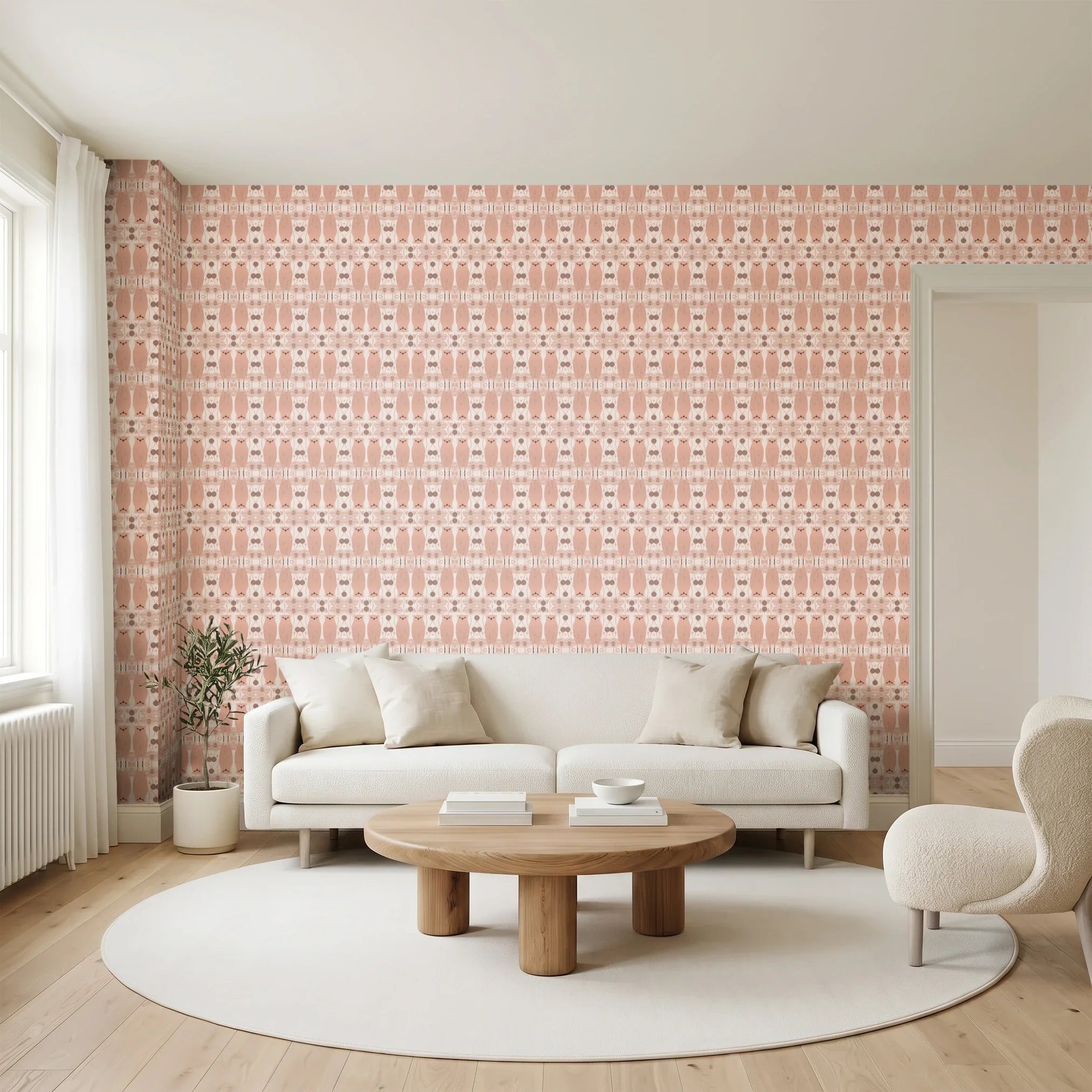 Owl Assembly, Petal Wallpaper