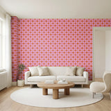 Square Mod, Pink Wallpaper