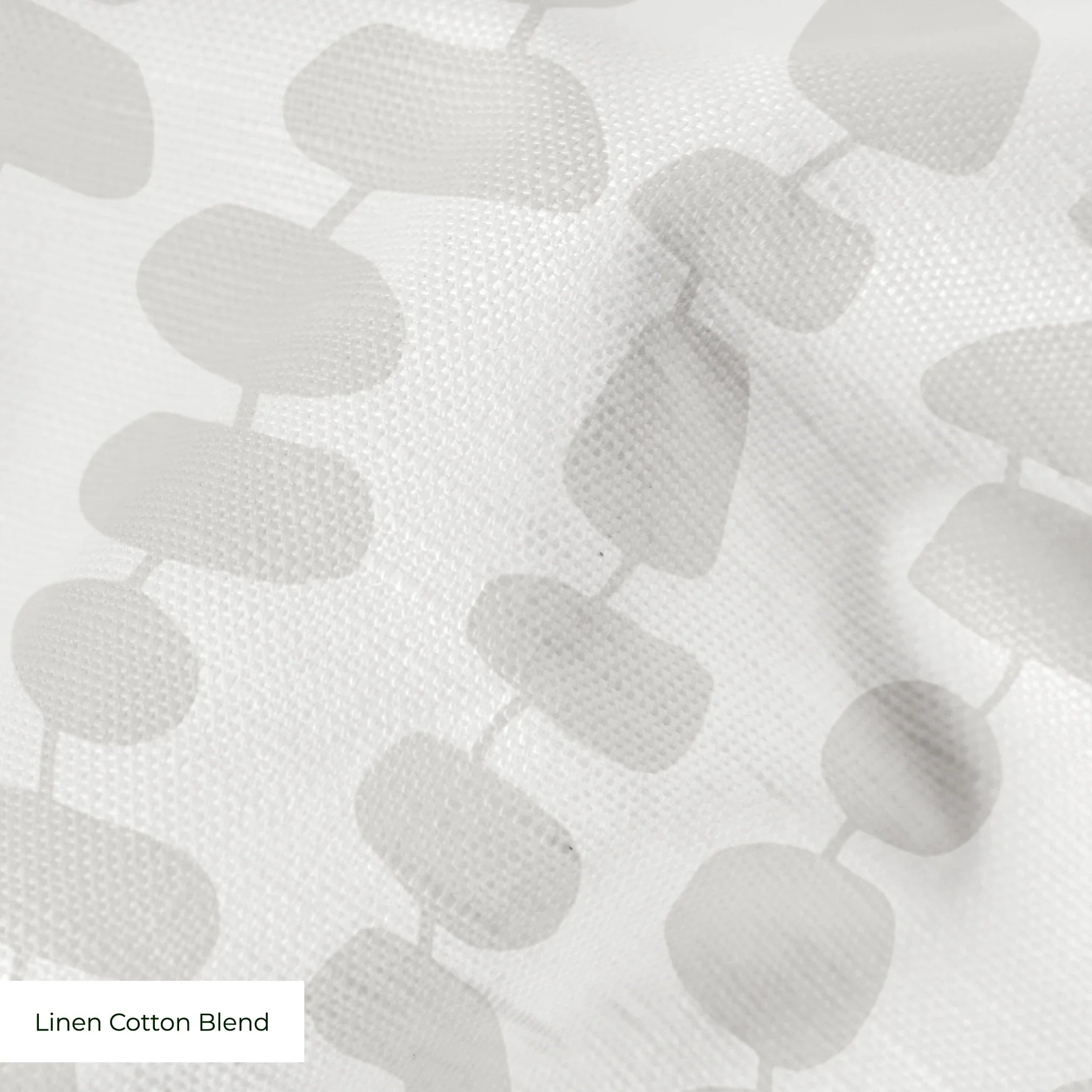 Atomic Stack in Marshmellow — atomic stack print, in white forms on the palest marshmallow grey, tonal and quiet