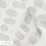 Atomic Stack in Marshmellow — atomic stack print, in white forms on the palest marshmallow grey, tonal and quiet