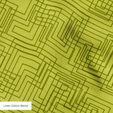 Interlock in Avocado — interlock print, in avocado and chartreuse green