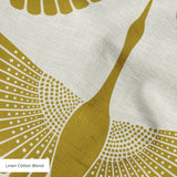 Egret of Joy in Oro — egret of joy print, in warm antique gold on bone