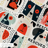 Rescued & Ready, Persimmon, Small Fabric