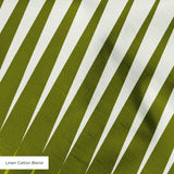 Parallax in Avocado — parallax print, in chartreuse and olive shading to cream