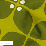 Square Mod in Avocado — square mod print, in tone-on-tone avocado and olive green