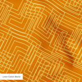 Interlock in Burnt Orange — interlock print, in deep, warm burnt orange