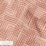 Interlock in Petal — interlock print, in soft peach and blush