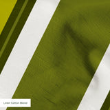 Offset Stripes, Avocado Fabric