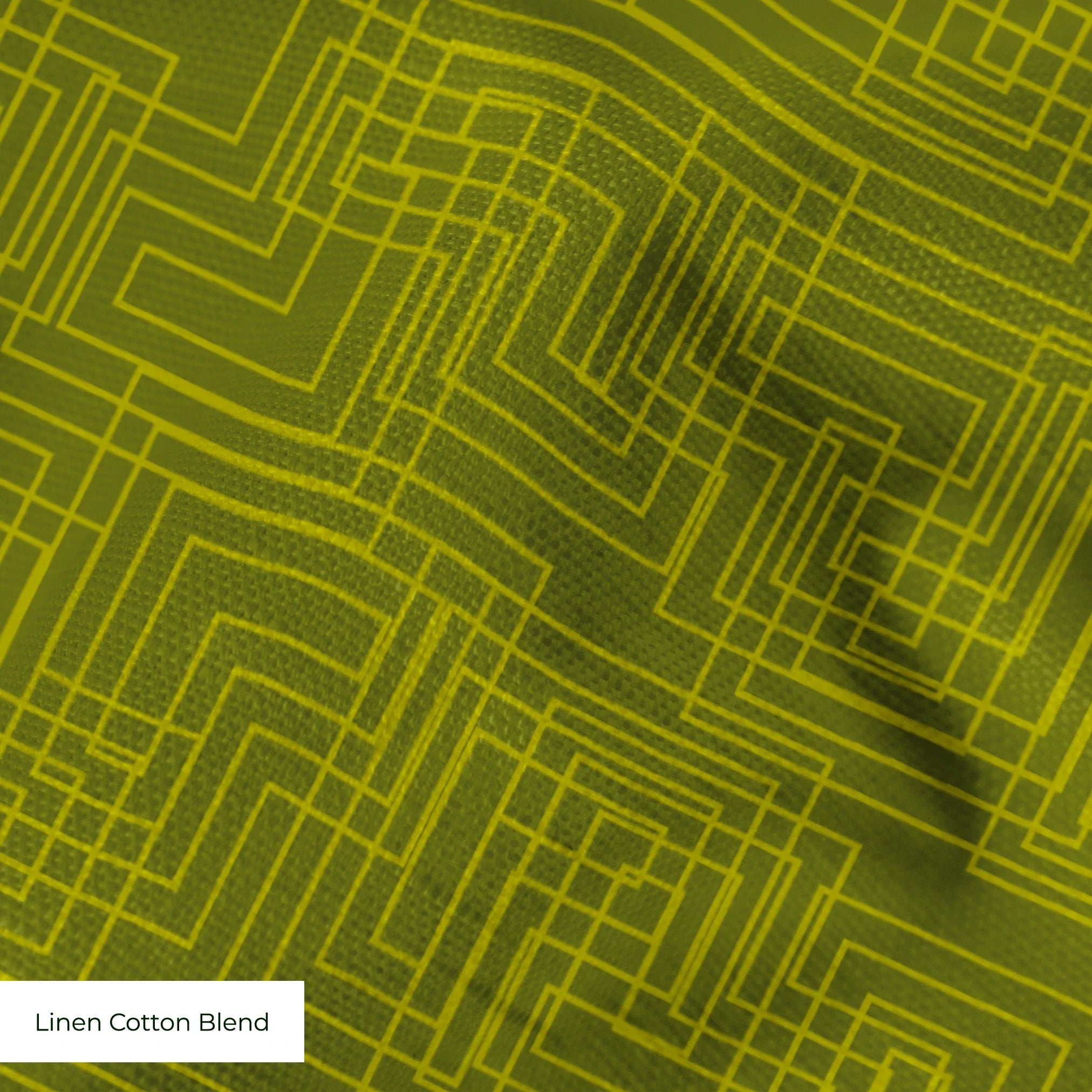 Interlock in Olive — interlock print, in deep tonal olive green