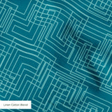 Interlock in Teal — interlock print, in deep petrol teal