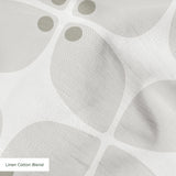 Square Mod in Ivory — square mod print, in whisper-quiet tone-on-tone ivory and pale grey
