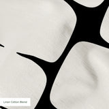 Atomic Bricks in Ivory — atomic bricks print, in warm ivory and bone outlined in charcoal