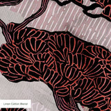 Twilight Grove in Dawn — twilight grove print, in blush pink and mauve with soft grey branches