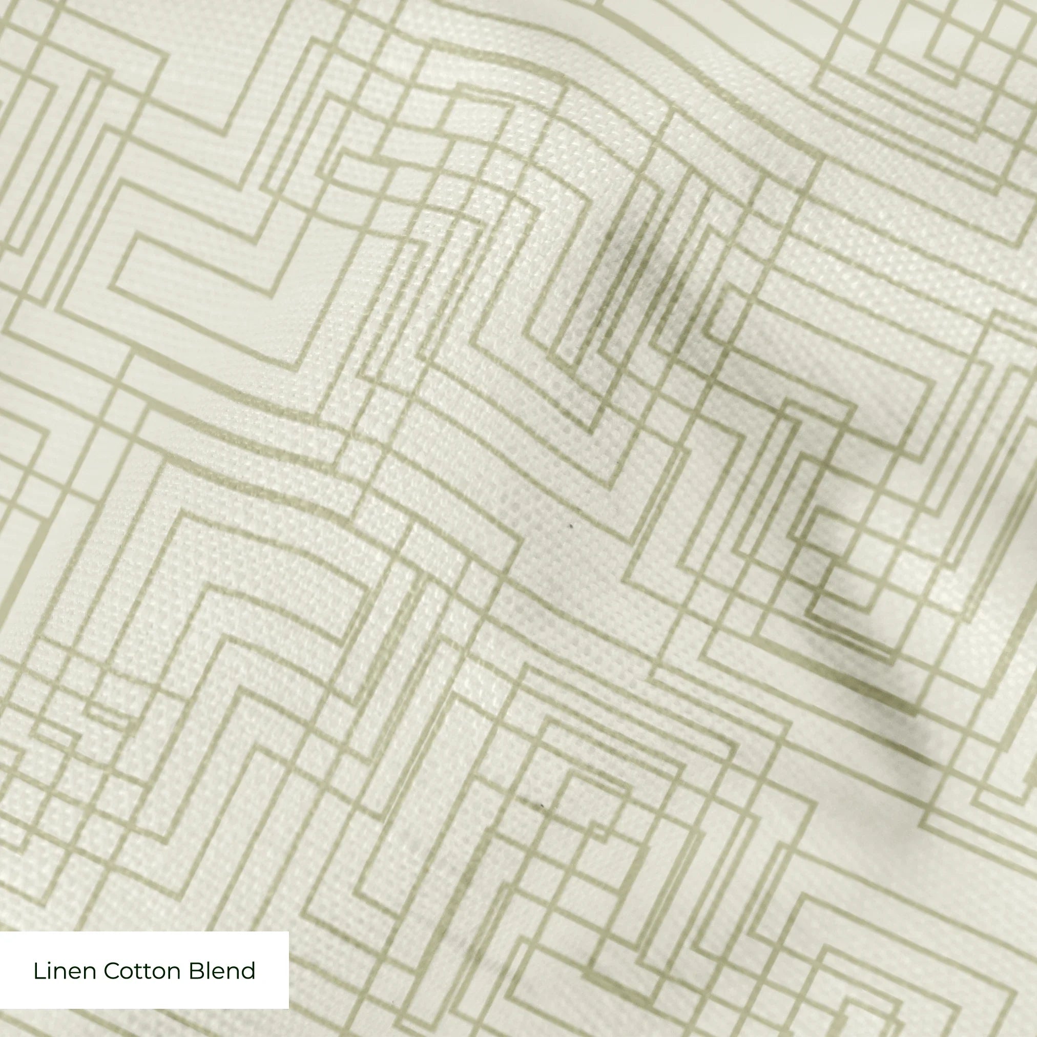 Interlock in Ivory — interlock print, in warm tonal ivory and cream