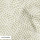 Interlock in Ivory — interlock print, in warm tonal ivory and cream