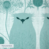 Owl Assembly, Mint Wallpaper