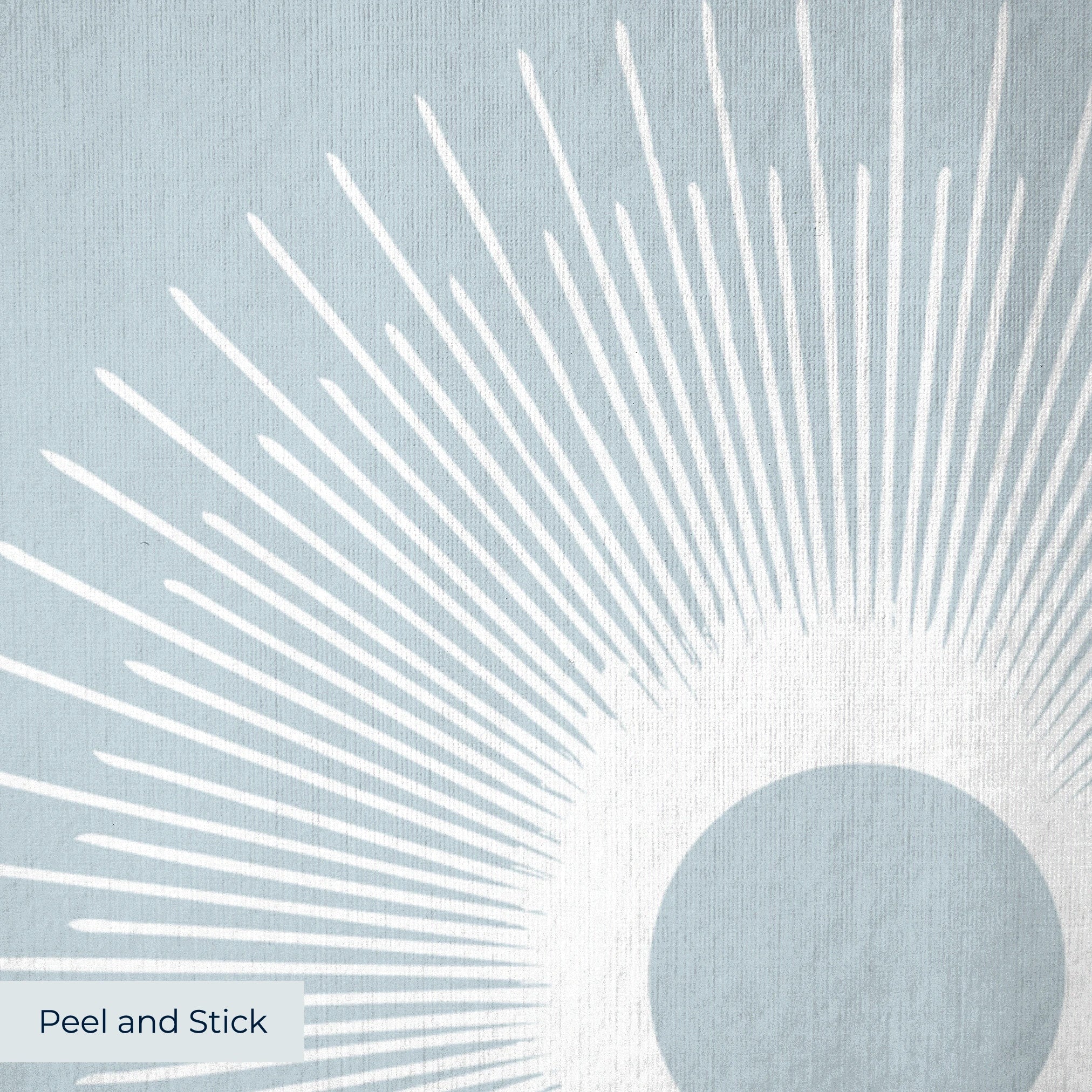 Retro Sunburst, Slate Wallpaper