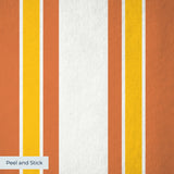Mod Stripes, Orange Wallpaper