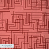 Interlock, Dusty Rose Wallpaper